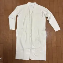 ユニクロ　アイボリー ロングカーディガン 長袖