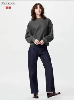 ユニクロ　JWANDERSON UNIQLO ネイビーデニム　サイズ23