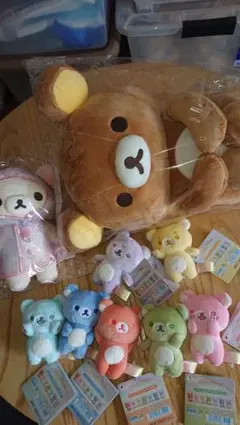 リラックマ ぬいぐるみ 雨のち晴れ そばにいますよ てのり セット