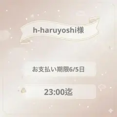 h-haruyoshi様専用