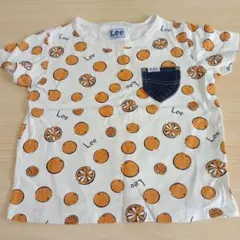 Lee 120 Tシャツ　子供　キッズ　みかん　オレンジのサムネイル