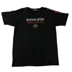 BANANA SEVEN（バナナセブン）／Y2K 平成ギャル Tシャツ／黒／L