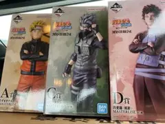 一番くじ NARUTO 疾風伝 フィギュア A賞ナルトC賞カカシD賞我愛羅　3体