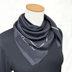☆9-2.Christian Dior スクエア柄 ビンテージ シルクスカーフ