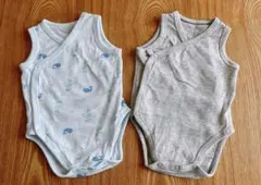 UNIQLO ユニクロ 夏用 ロンパース 60 コットンメッシュ 2枚セット