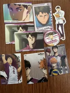ハイキュー!! 牛島若利 トレカ7枚ステッカー2枚セット