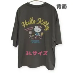 【新品】サンリオ ハローキティ 刺繍＆バックプリント 半袖Tシャツ 3L