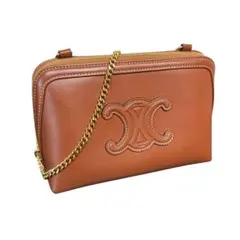 CELINE セリーヌ チェーンクラッチ ショルダートリオンフ キュイル タンのサムネイル