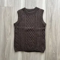 ニットベストウール