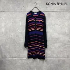 SONIA RYKIEL マルチボーダー カーディガン ニットワンピ N2148のサムネイル