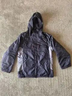 NIKE ナイロンジャケット　フリース　リバーシブル　00s フード　ロゴ刺繍