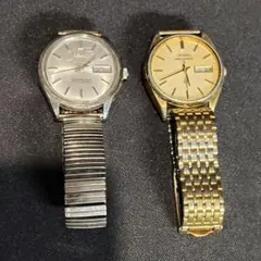 希少 稼働 SEIKO セイコーマチックR 30石 イルカ＆キングクォーツ 2本