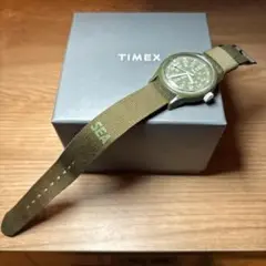 TIMEX クォーツ腕時計 グリーンWIND AND SEA コラボ商品
