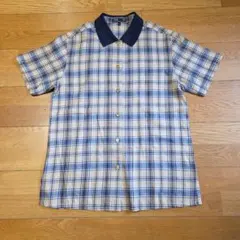 DAKS-GOLF 半袖シャツ Mサイズ チェック柄