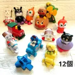 【12個】ピノチオ　走れちびっこアンパンマンカー　プルバックカー　ガチャガチャ