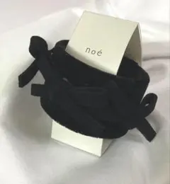 ブラック　リボンヘアアクセサリー　ヘアカフ　ポニーフック　新品　ロールカフ