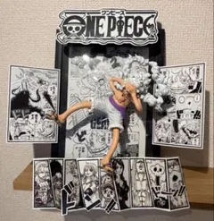 ONE PIECE ルフィ ギア5 フィギュア 額装セット　ニカ 壁掛け可能