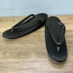 3F 草履 和装 履物 黒 サテン 喪服 礼装 法事 Mサイズ 【未使用】喪服用