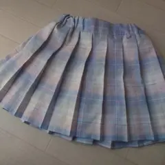 チェック柄プリーツスカート 130cm