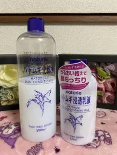 naturie ハトムギ化粧水 500ml 浸透乳液 230ml セットのサムネイル