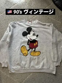 USA製　90s ヴィンテージ ディズニー ミッキー スウェット トレーナー