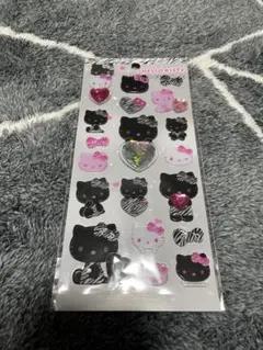 【正規品】キラキラインストーンシール　ハローキティゼブラ
