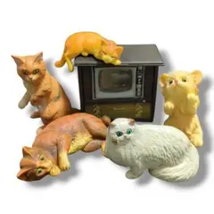 猫 ネコ ミニフィギュア ５個セット まとめ売り