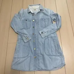 Lee デニムシャツワンピースライトブルー