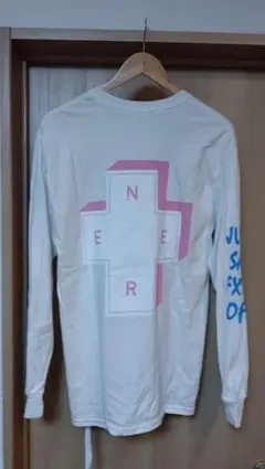 EN+ER ENERロングスリーブTシャツロンTホワイと白ロンT