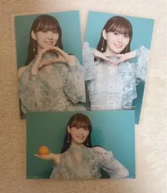 乃木坂46 松尾美佑 ネーブルオレンジ ミニ生写真 3種コンプ