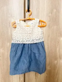 baby GAPノースリーブ　レースワンピース 12-18ヶ月