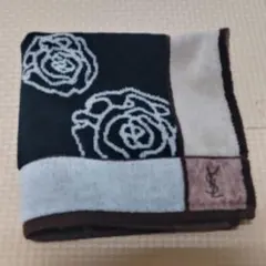 Yves Saint Laurent タオルハンカチ 花柄　ブラウンのサムネイル