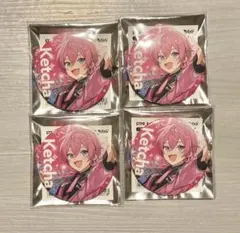 アンプタックカラーズ けちゃくん すとふぇす 缶バッジ