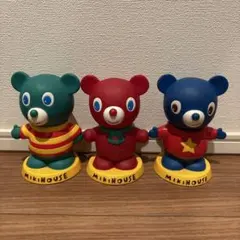 MIKIHOUSE ミキハウス くま 貯金箱 3点セット 3体セット