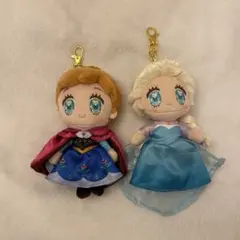 アリエル ぬいぐるみキーチェーン リトル・マーメイド ドレス 2体