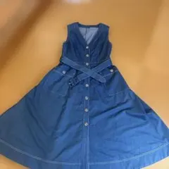 デニム　ジャンパースカート