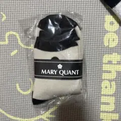 MARY QUANT ベージュ ブラック ソックス