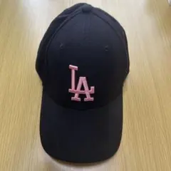 47Brand黒&ピンクドジャースベースボールキャップ美品　内側変色有り