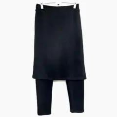 レギンス付きスカート　ブラックLLサイズ
