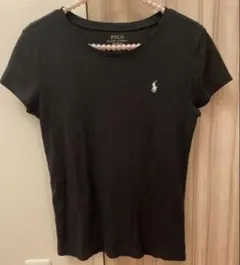 ポロラルフローレン　Tシャツ　ブラック　ホワイトポニー