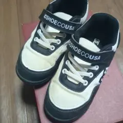 スニーカー ホワイト/ブラック　19cm