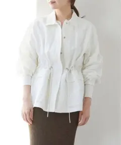 IENA リネンコットンサファリジャケットのサムネイル