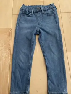 ユニクロ　ヒートテック　長ズボン ブルーデニム　パンツ　100cm