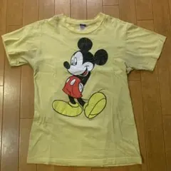 Disney ミッキーマウス ヴィンテージ Tシャツ　イエローのサムネイル
