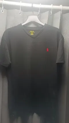 POLO RALPH LAUREN ブラック Vネック Tシャツ S/P
