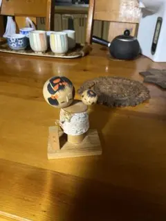 木製こけし人形 二体セット