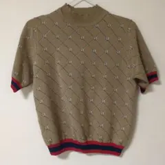 アルアバイルベージュ 半袖ニット