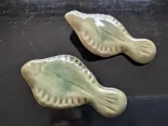 夏バーゲン 魚形陶器箸置き 2個セット＋魚箸置１個プレゼント！