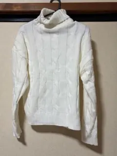 SHEINホワイト タートルネック セーター S