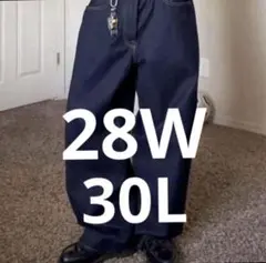 GAP ギャップ スーパーバギーデニム W28 L30新品 ダークリンス